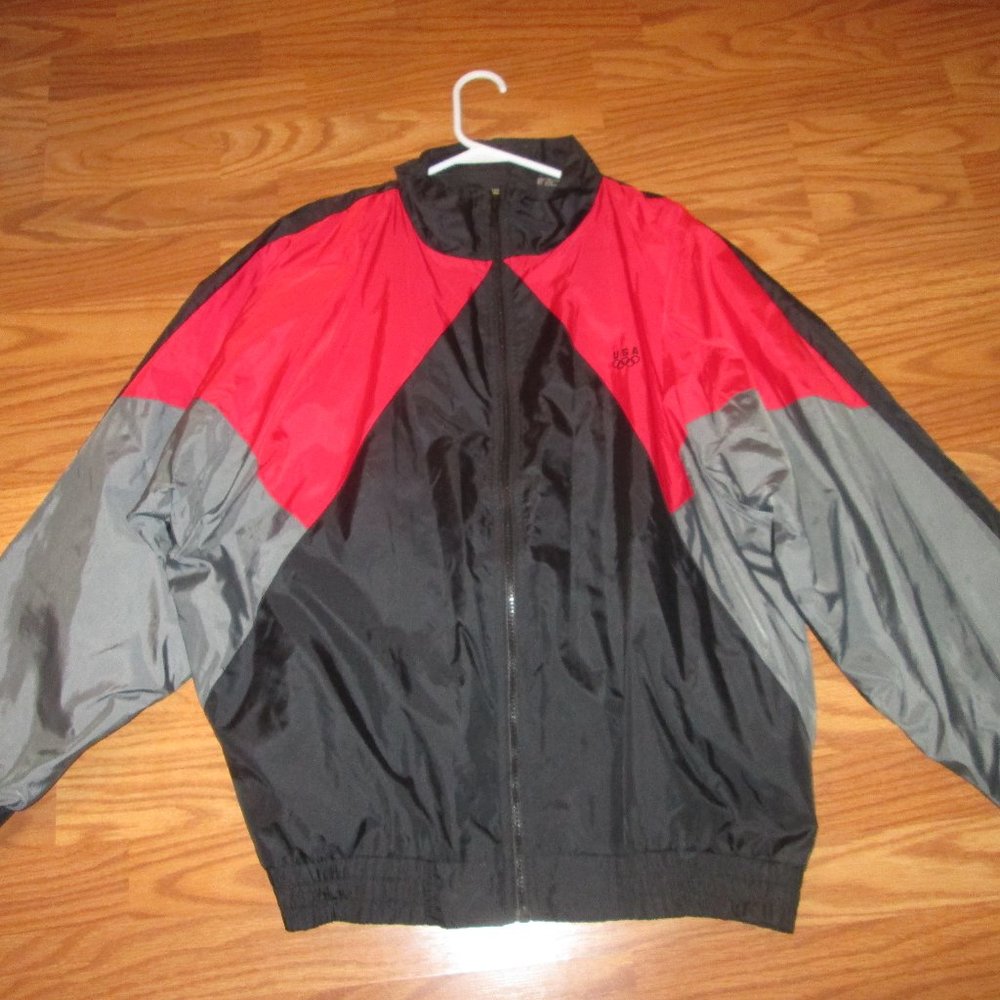 Vintage JC Penney USA Olympics Windbreaker Jacket Sz XL Mens